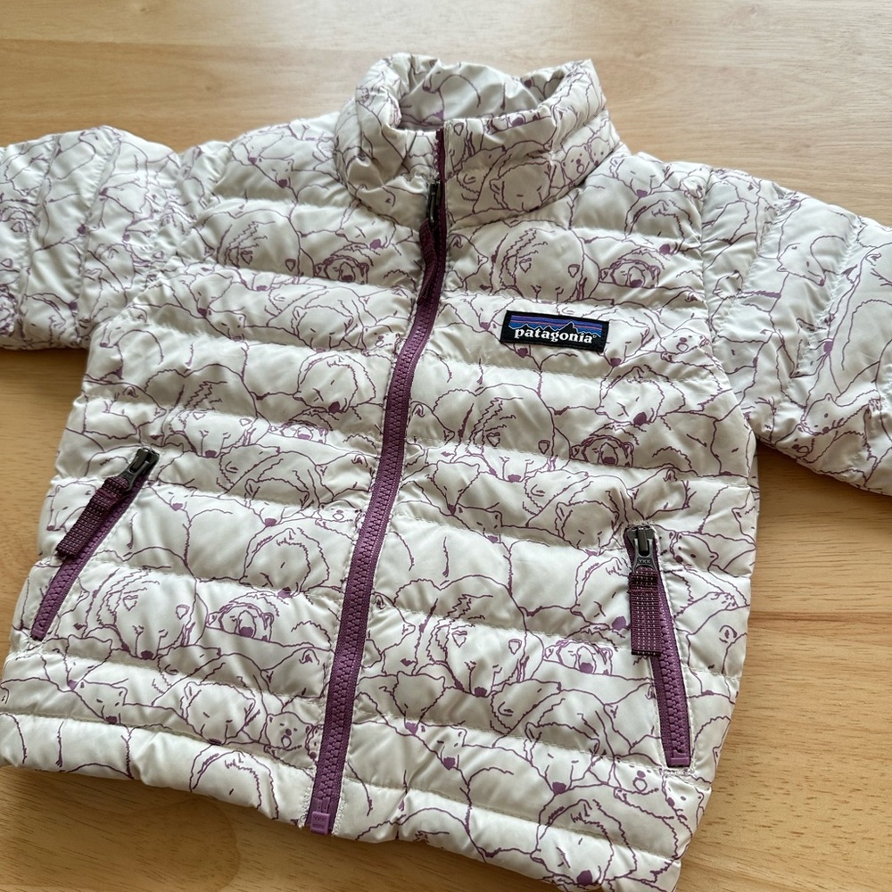 🖤 Patagonia Polar Bear Down Sweater Jacket 3-6M